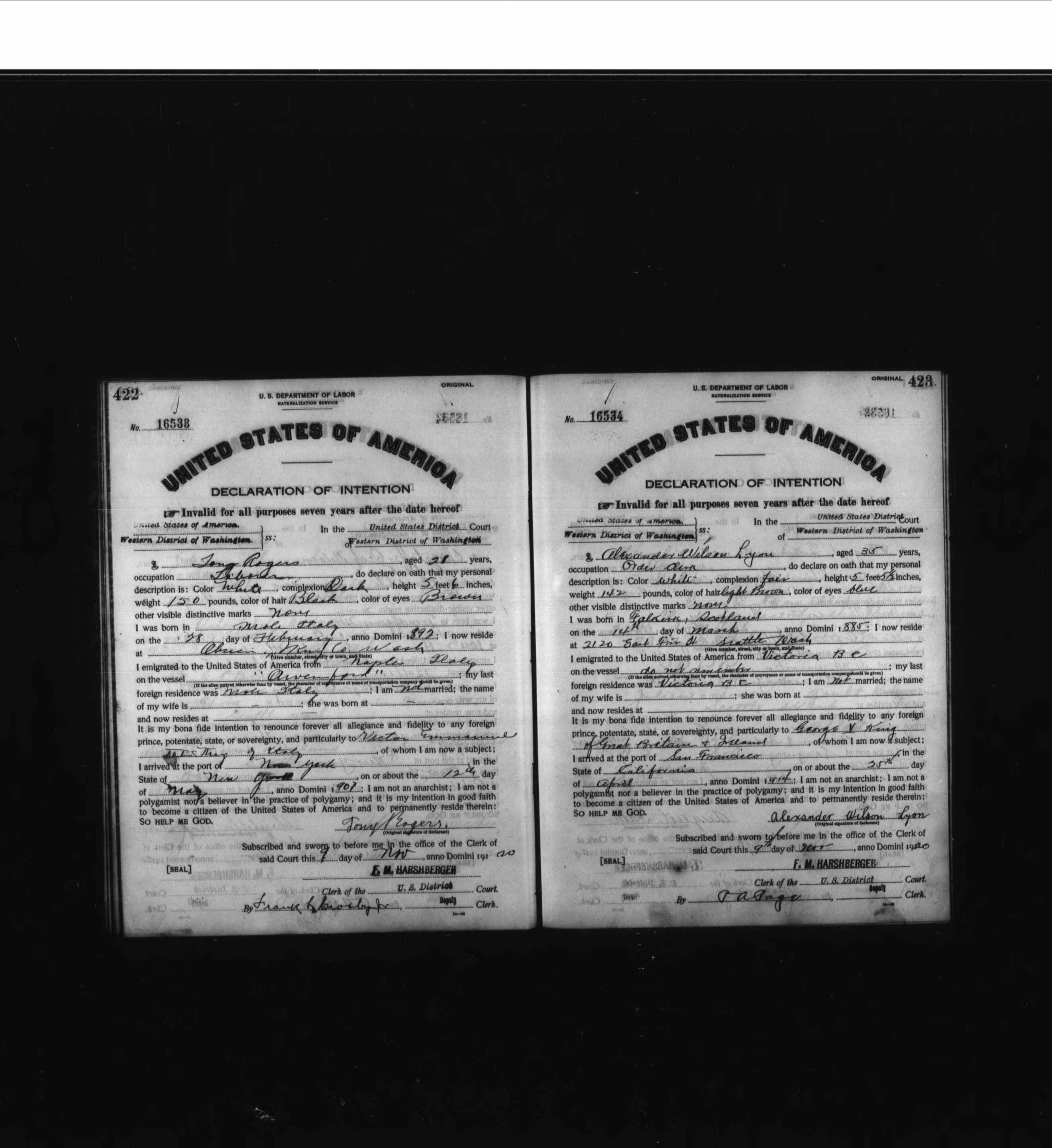 U.S., Naturalization Records, 1840-1957